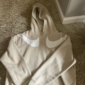 Nike hoodie beige / tan women